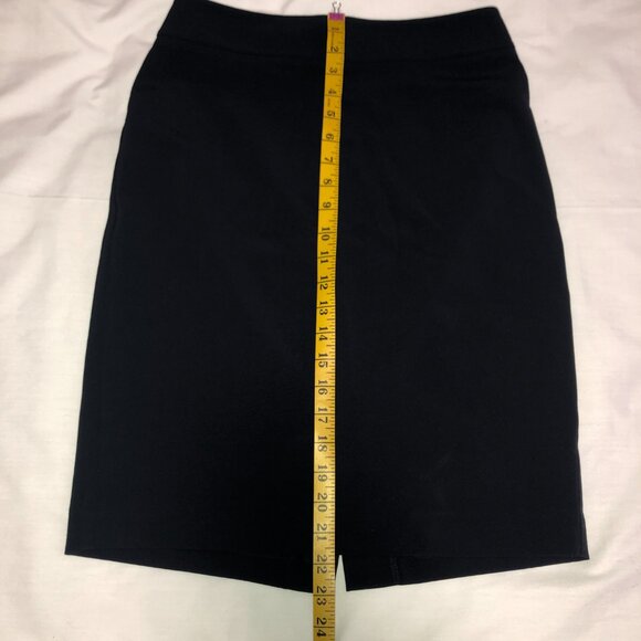 DARK navy Ann Taylor Size 2 Pencil Skirt NWT. Professional - Picture 3 of 7